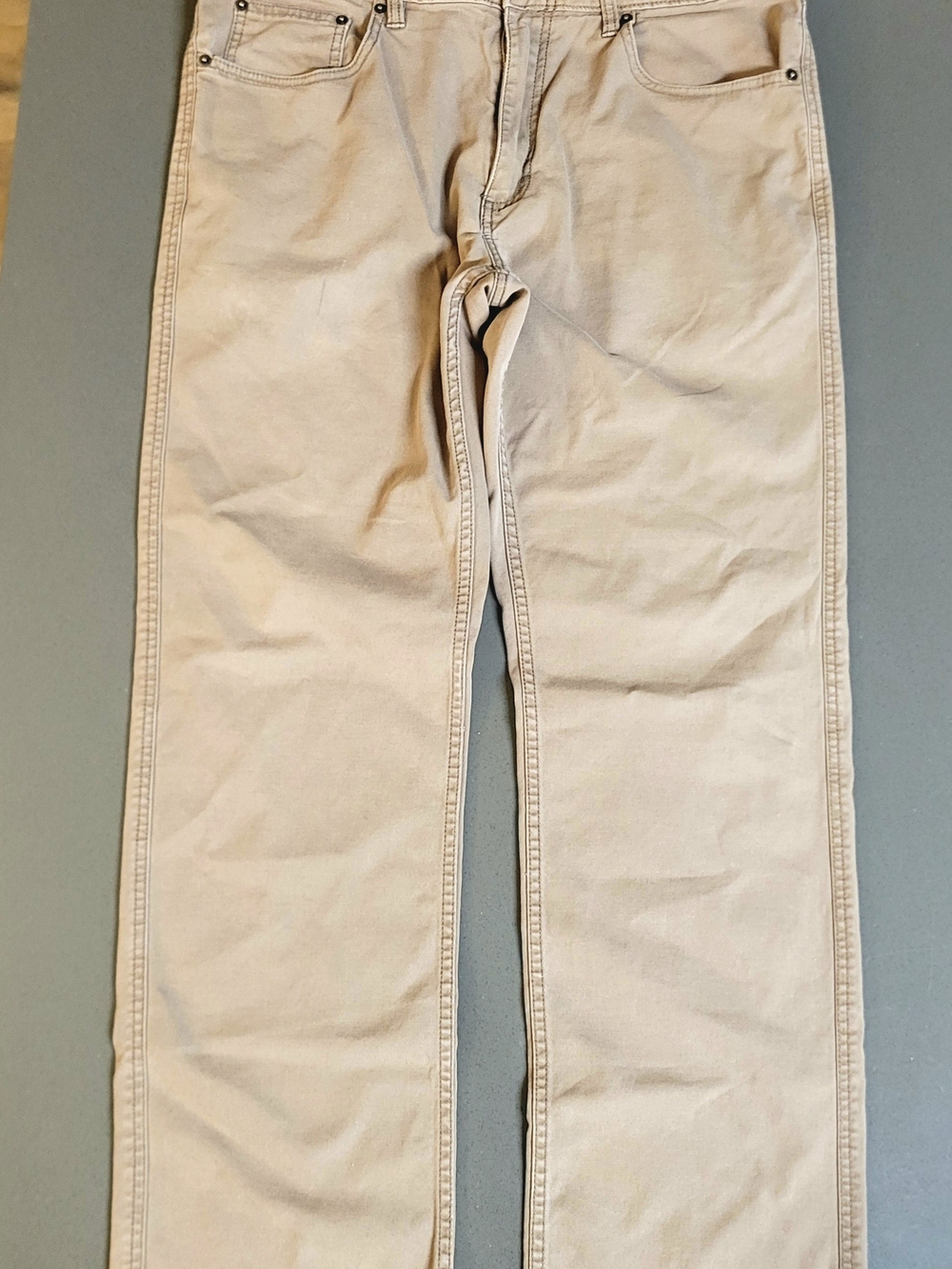 Magellan Outdoors Men's Straight Fit Khaki Chinos - Light Tan